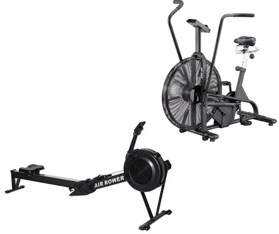 באנדל Air Bike אופני אוויר - אופני רוח מקצועיים + Air Rower מכשיר חתירה